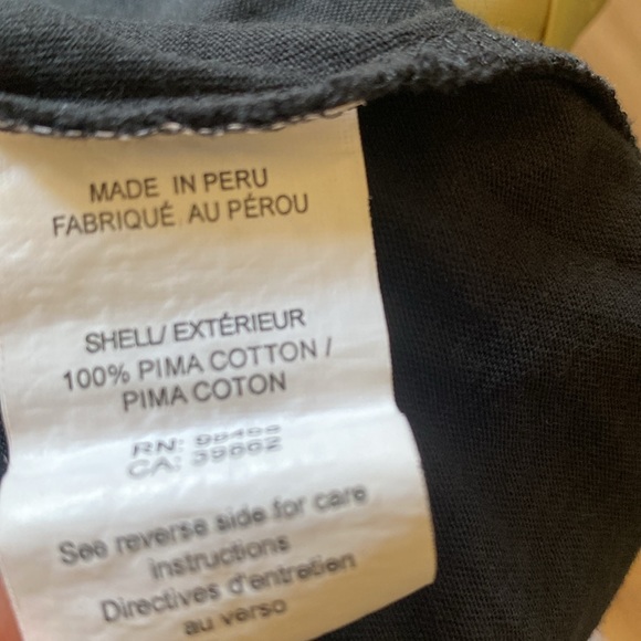 MENS THEORY 100% COTTON BLACK SHORT SLEEVE TEE SIZE XL MADE IN PERU🇵🇪👕🖤👚 - Picture 4 of 5